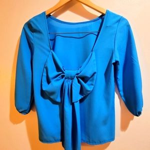 Backless (low cut) with bow top
